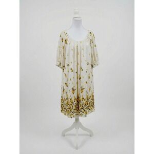 Siren Lily Sz PXL White Floral Dress Lined Cottage Fairy Boho Feminine Romantic